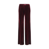 Forte_Forte Bordeaux Viscose Flared Pants